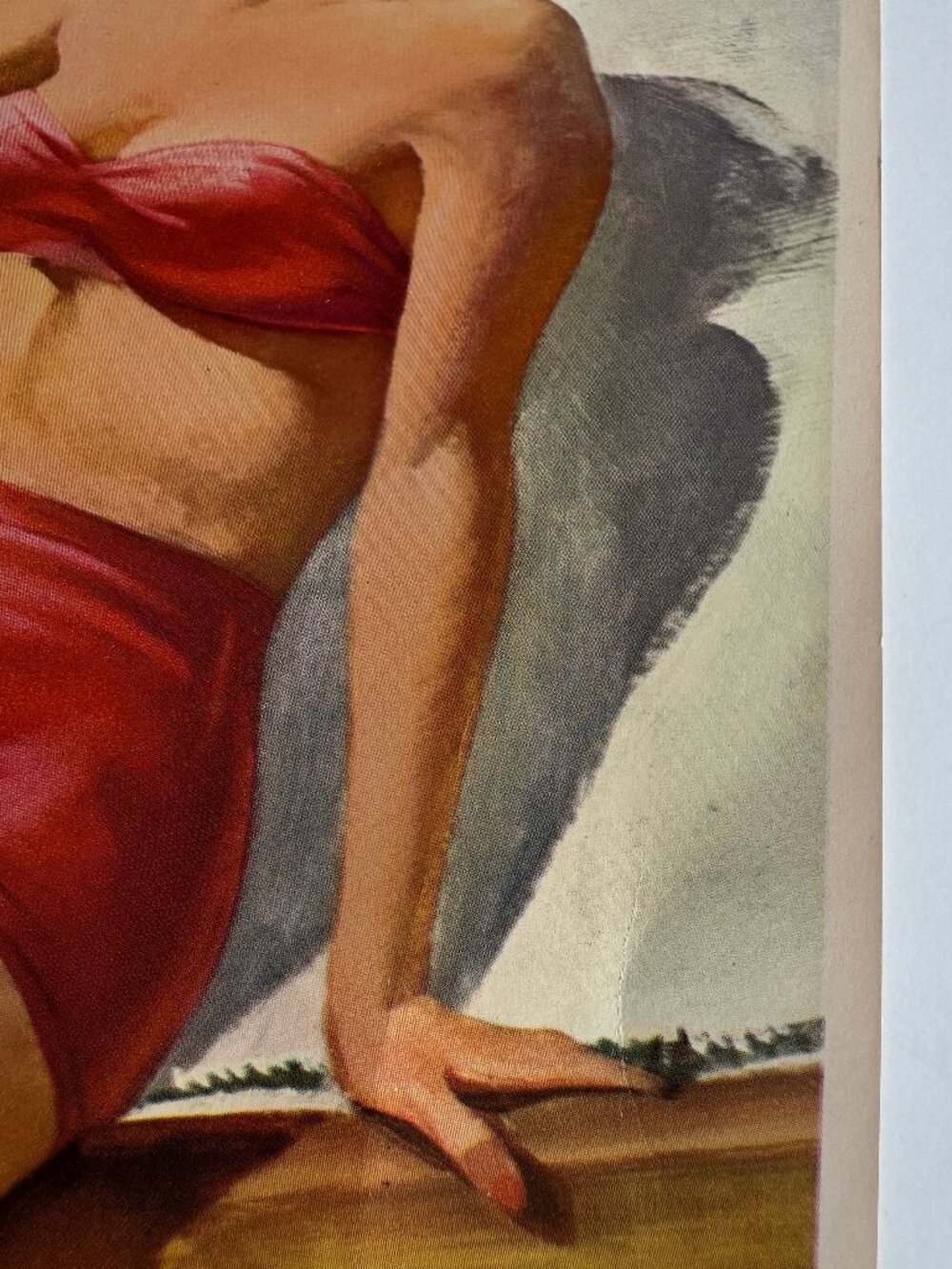 Original 12x17" Lithograph Mid-Century 1945 Glam "Ship Ahoy" by Howard Connolly - Picture 7 of 8